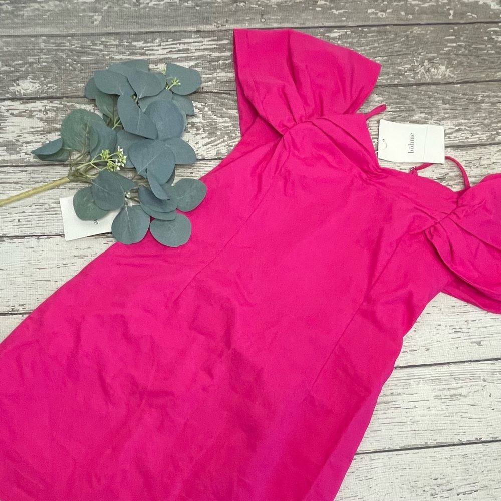 LUSH Cold Puff Shoulder Mini Dress